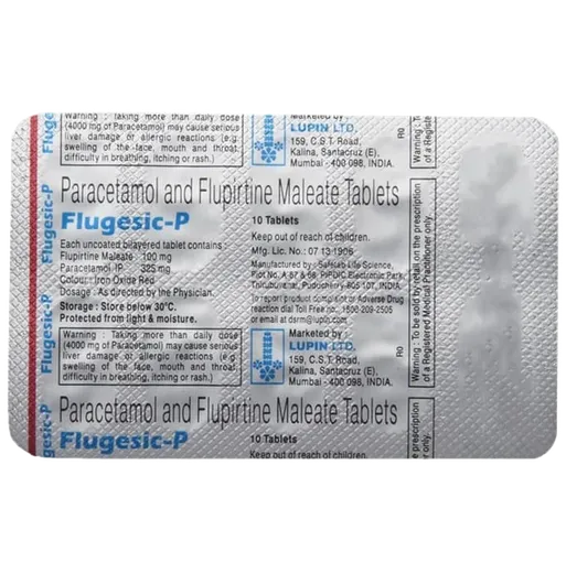flugesic p tablet 10's
